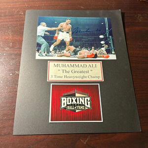 Muhammad Ali autographed photo boxing signed